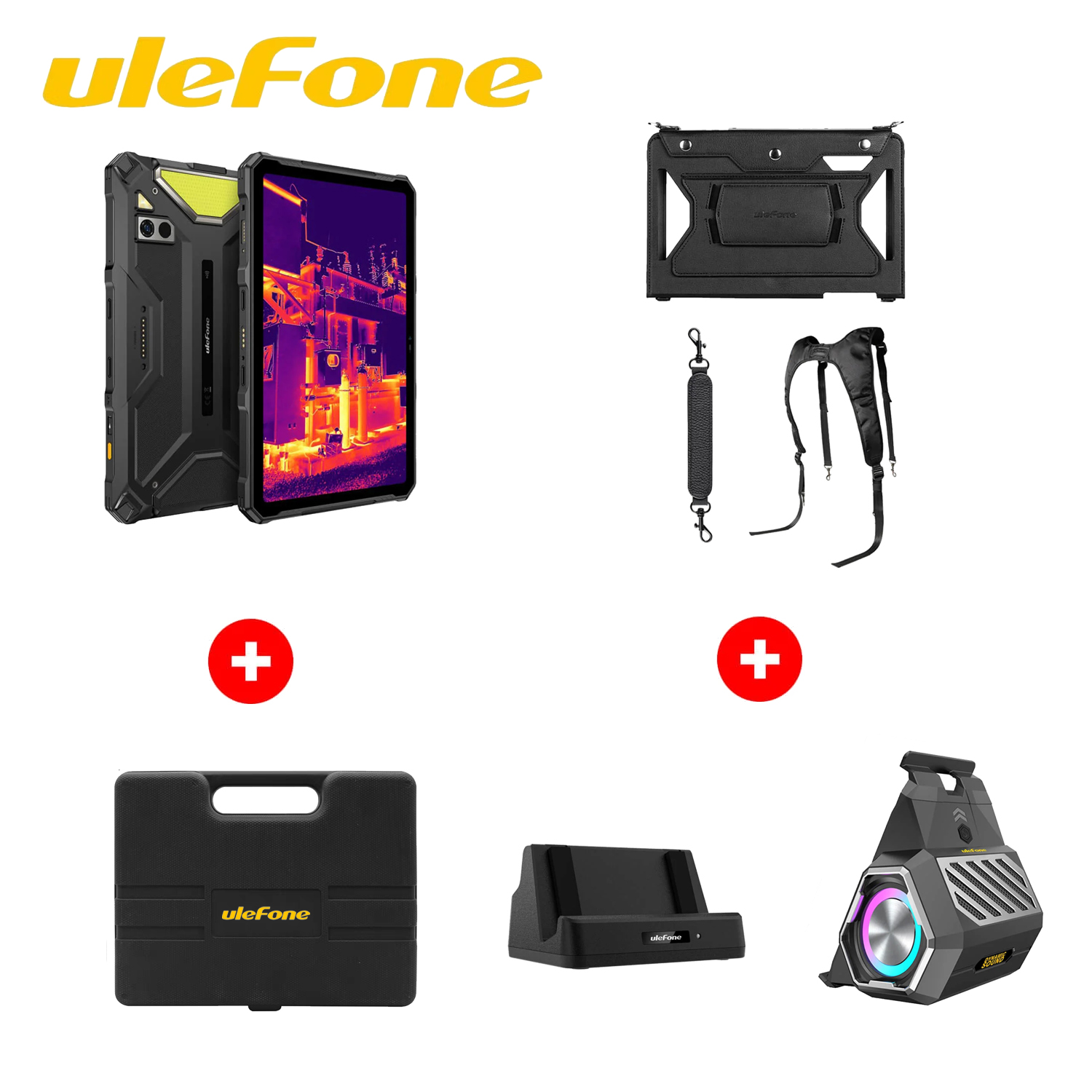 Armatura Pad 4 Ultra Termico + Sound + fondina Armor Holster Pro + dock di ricarica da tavolo da 10 W